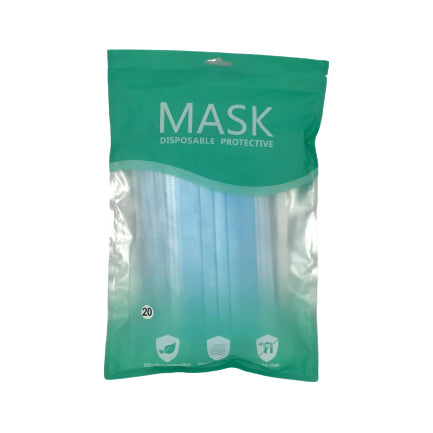 Disposable Mask - Blue with Earloop - 20 Masks-eSafety Supplies, Inc
