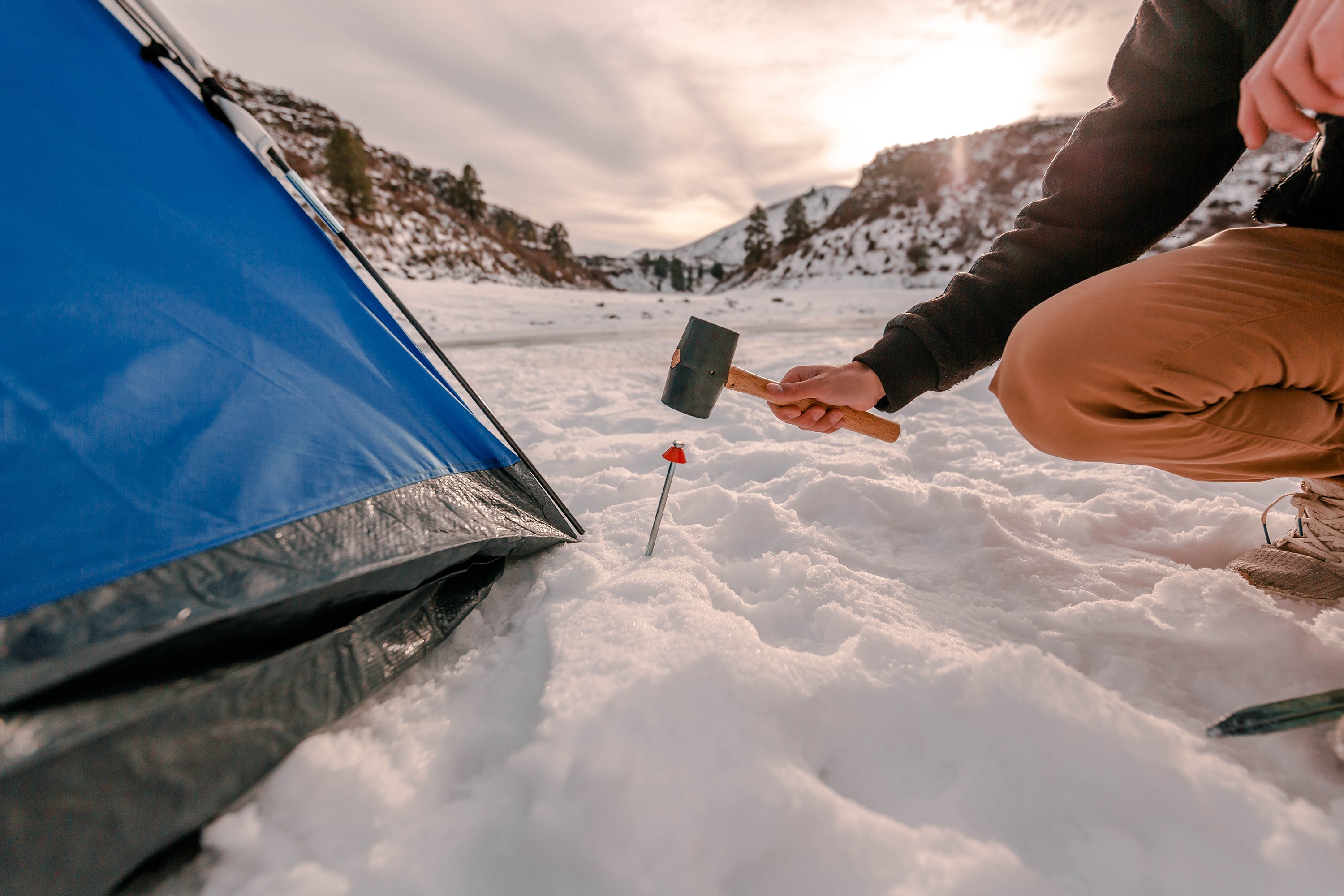 Nail Tent Stake With Round Top - Steel-eSafety Supplies, Inc