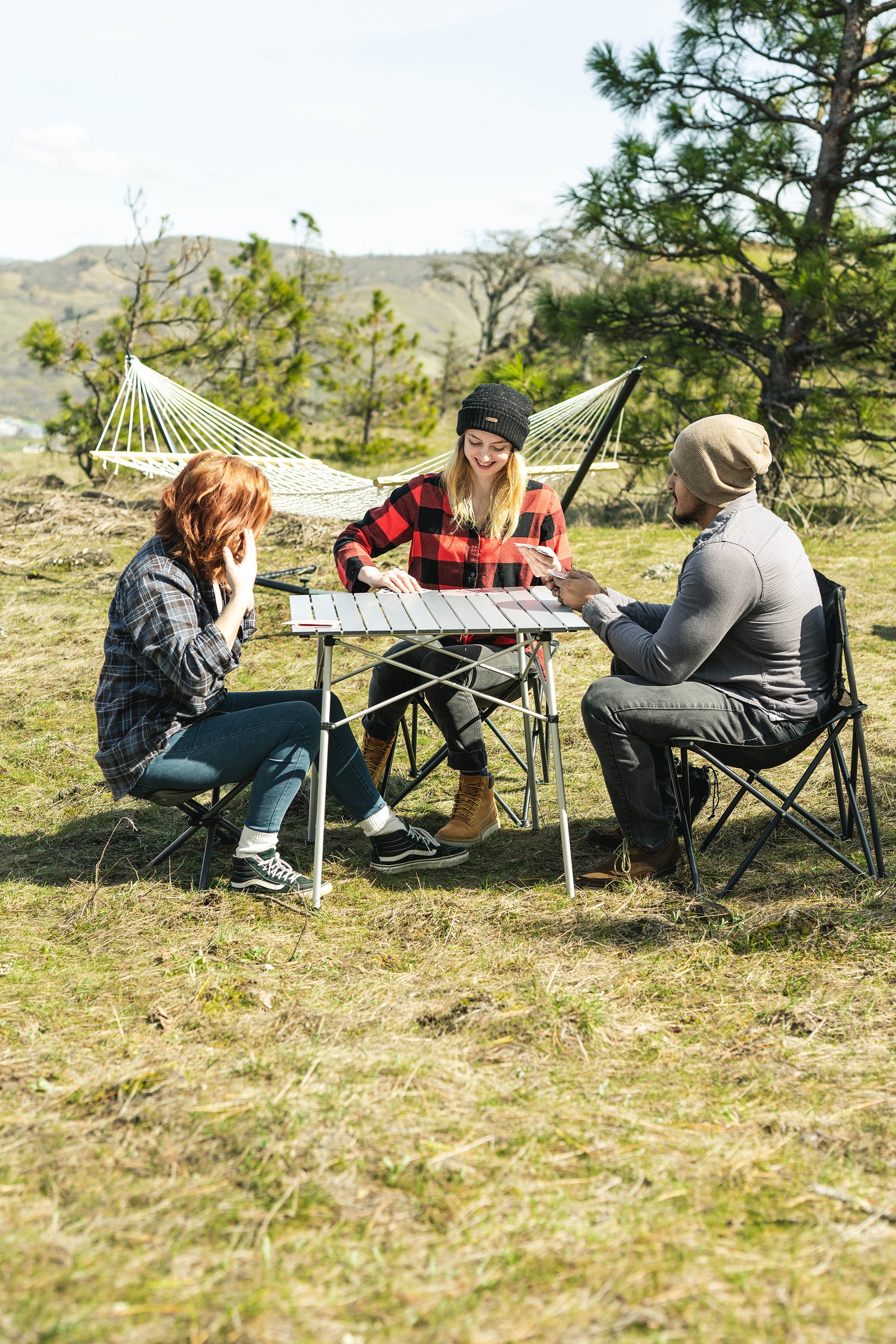 Aluminum Folding Table With Aluminum Top-27.5X27.5X27.5In-eSafety Supplies, Inc