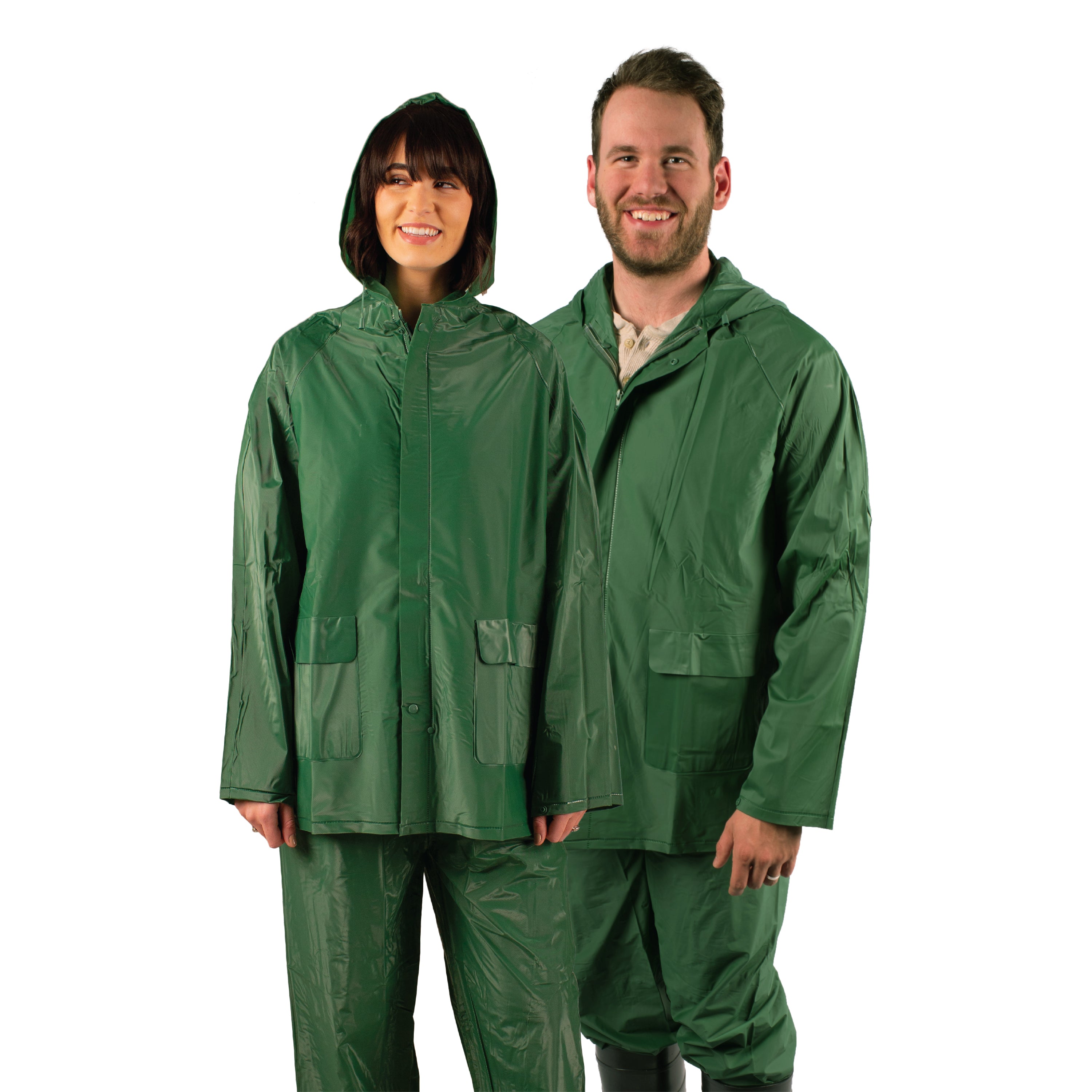 Pvc Rainsuit - Pvc Back - Green - 2Xl-eSafety Supplies, Inc