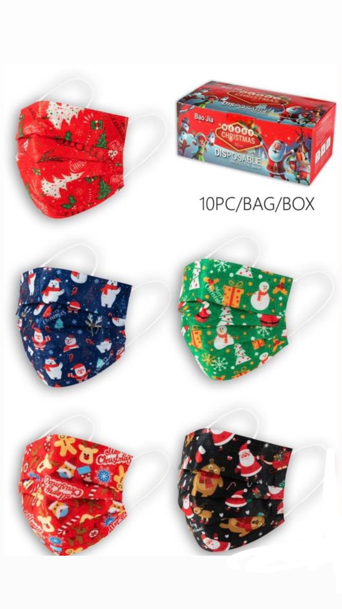 Holiday 3 Ply Surgical Mask, 50/Box-eSafety Supplies, Inc