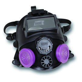 North by Honeywell Black Silicone Full Face 7600 Series Facepiece With Welding Attachment-eSafety Supplies, Inc