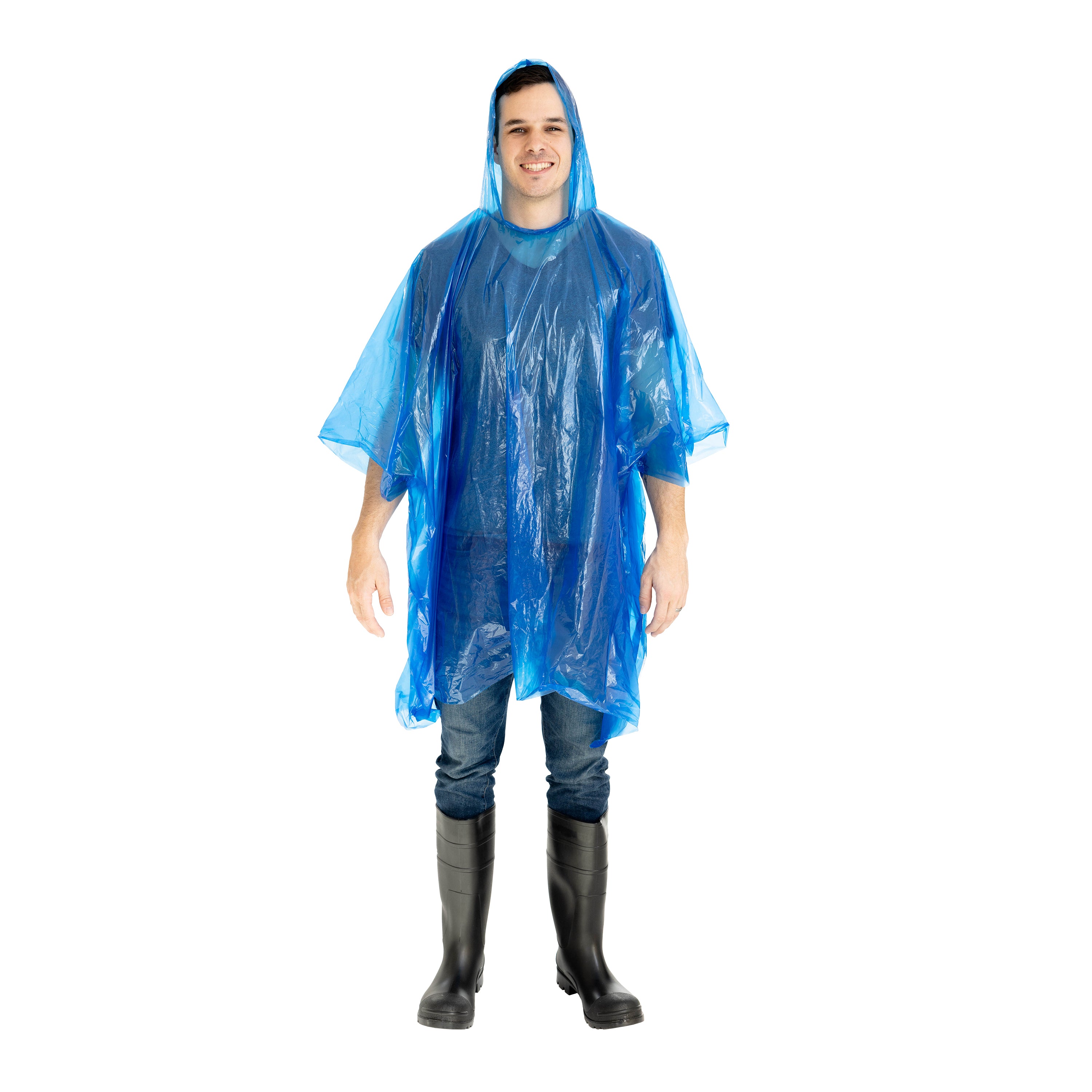 Emergency Poncho - Assorted - 30 Per Pdq-eSafety Supplies, Inc