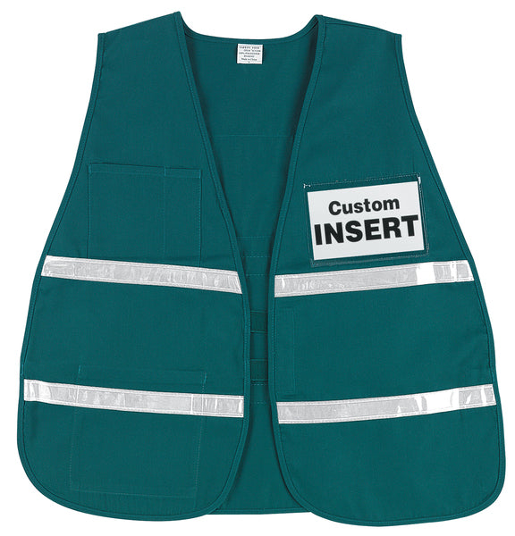 MCR Safety Incident Vest, Green, White Reflective-eSafety Supplies, Inc