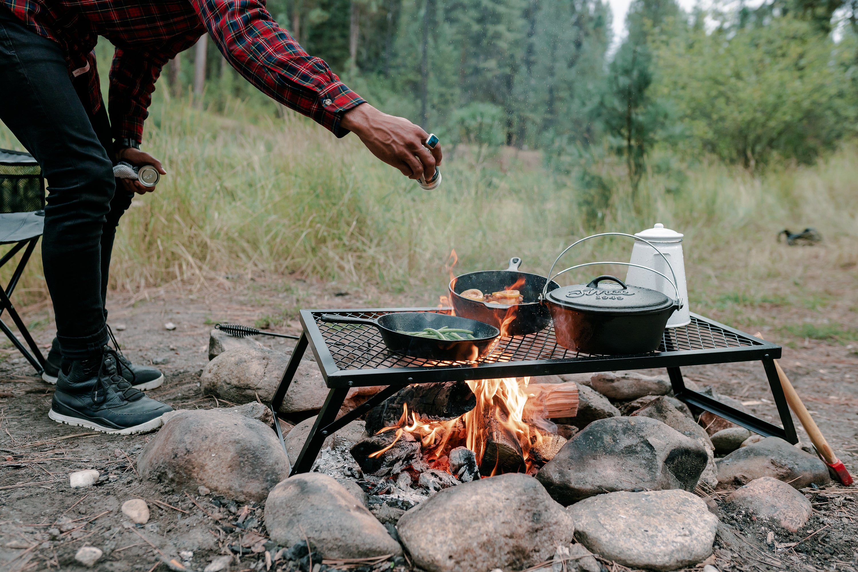 Heavy Duty Steel Camp Grill - 36 In X 18 In-eSafety Supplies, Inc