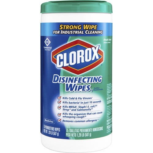 Clorox Disinfecting Wipes 75-Count-eSafety Supplies, Inc