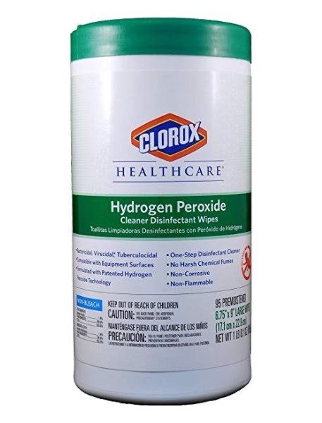 Clorox® Healthcare™ Hydrogen Peroxide Cleaner Disinfecting Wipes, 95 ct Canister-eSafety Supplies, Inc