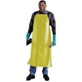 Ansell 35" X 45" Yellow CPP 18 oz Hycar Heavy Weight Chemical Protection Apron-eSafety Supplies, Inc