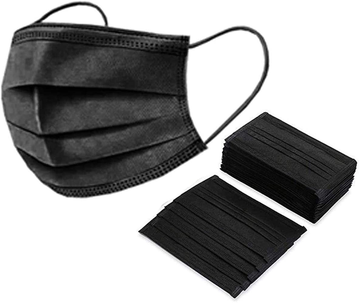 Black Disposable Mask (50pcs)-eSafety Supplies, Inc