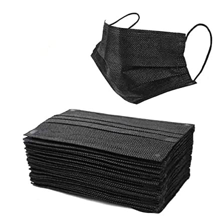 Black Disposable Mask (50pcs)-eSafety Supplies, Inc