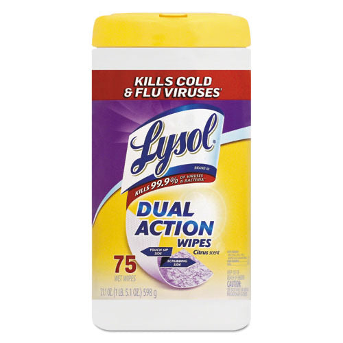 Lysol Dual Disinfecting Wipes-eSafety Supplies, Inc