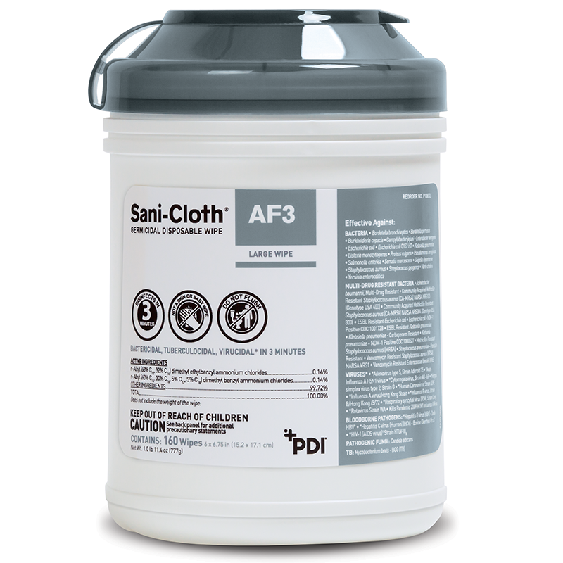 Sani-Cloth® AF3 Germicidal Disposable Wipe - 160 Count-eSafety Supplies, Inc