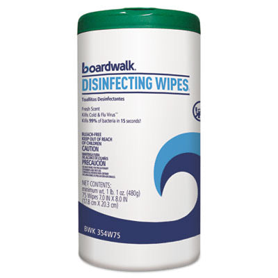 Boardwalk Disinfectanting Wipes - Fresh Scent 75 count-eSafety Supplies, Inc