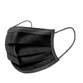 Black Disposable Mask (50pcs)-eSafety Supplies, Inc