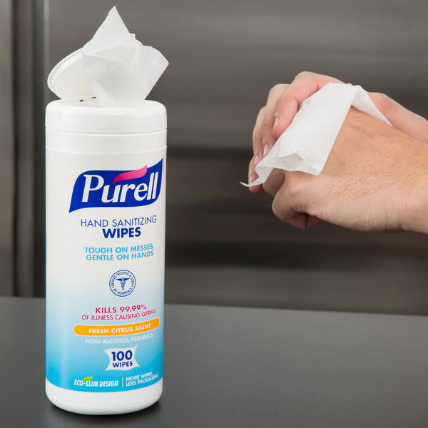 Purell® Sanitizing Wipes, Pack of 100 Wipes-eSafety Supplies, Inc