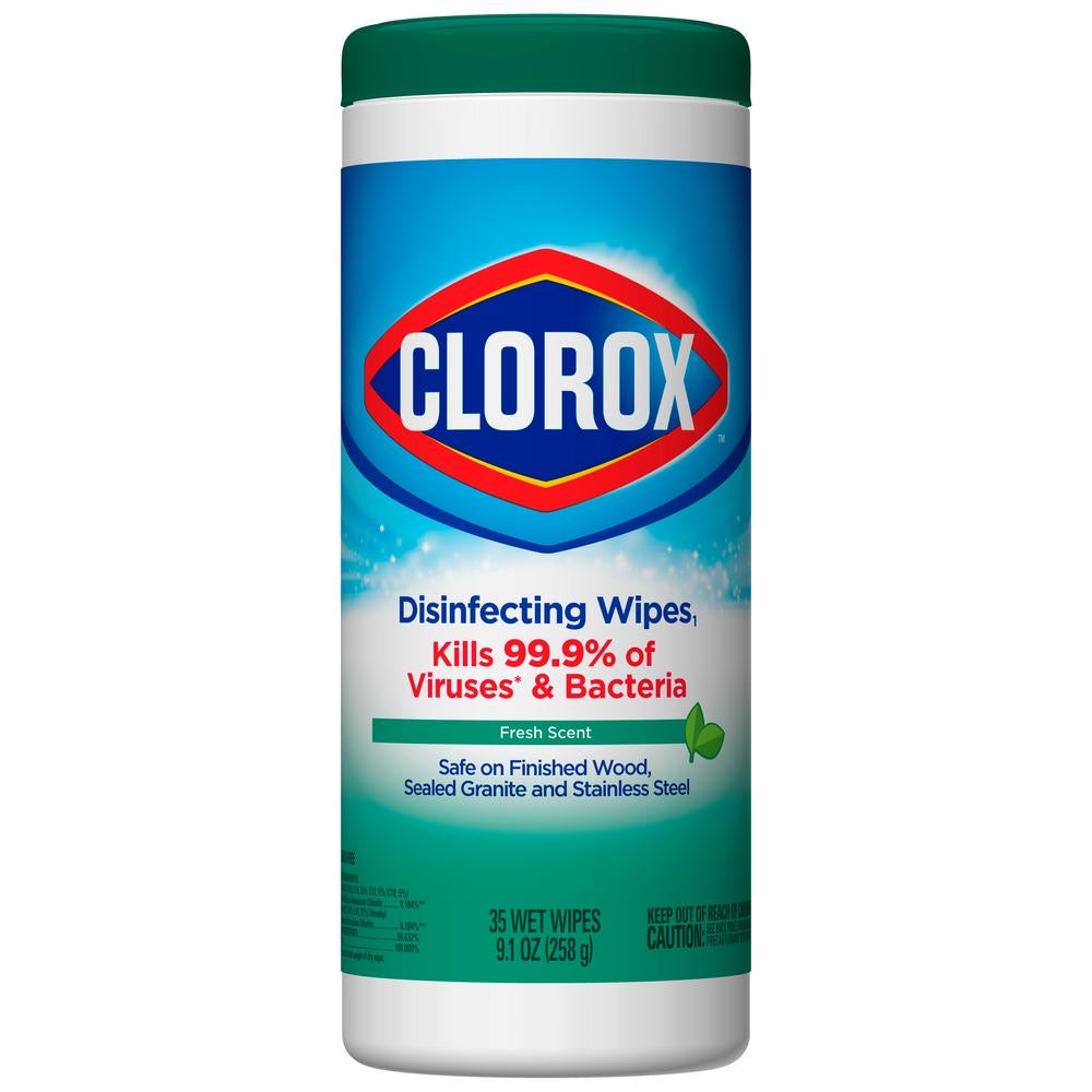 35-Count Clorox Disinfecting Wipes-eSafety Supplies, Inc