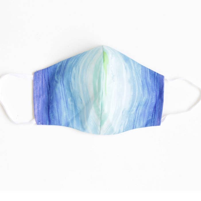 LMC Face Mask with Filter - Aqua Ombre-eSafety Supplies, Inc
