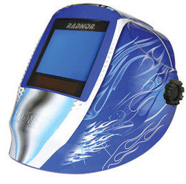 Radnor RDX81 Blue Welding Helmet 101 X 80 mm Variable Shade 5 - 14 Auto Darkening Lens And Blue Fusion Graphics-eSafety Supplies, Inc