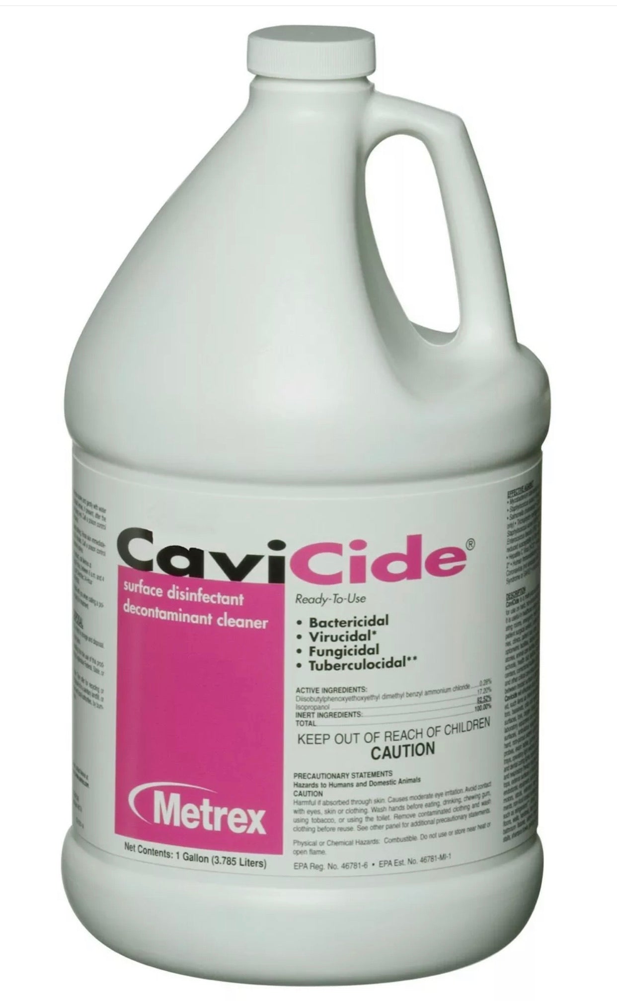 CaviCide1 Surface Disinfectant Liquid 1 Gallon Size 1 Minute-eSafety Supplies, Inc