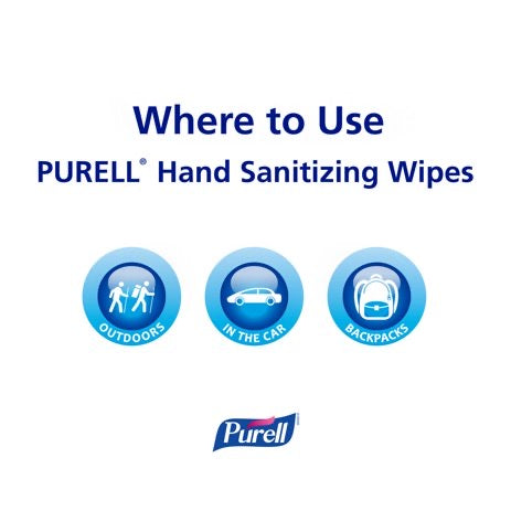 Purell Hand Sanitizing Wipes, Clean Refreshing Scent, Canister, 40 Soft Wipes-eSafety Supplies, Inc