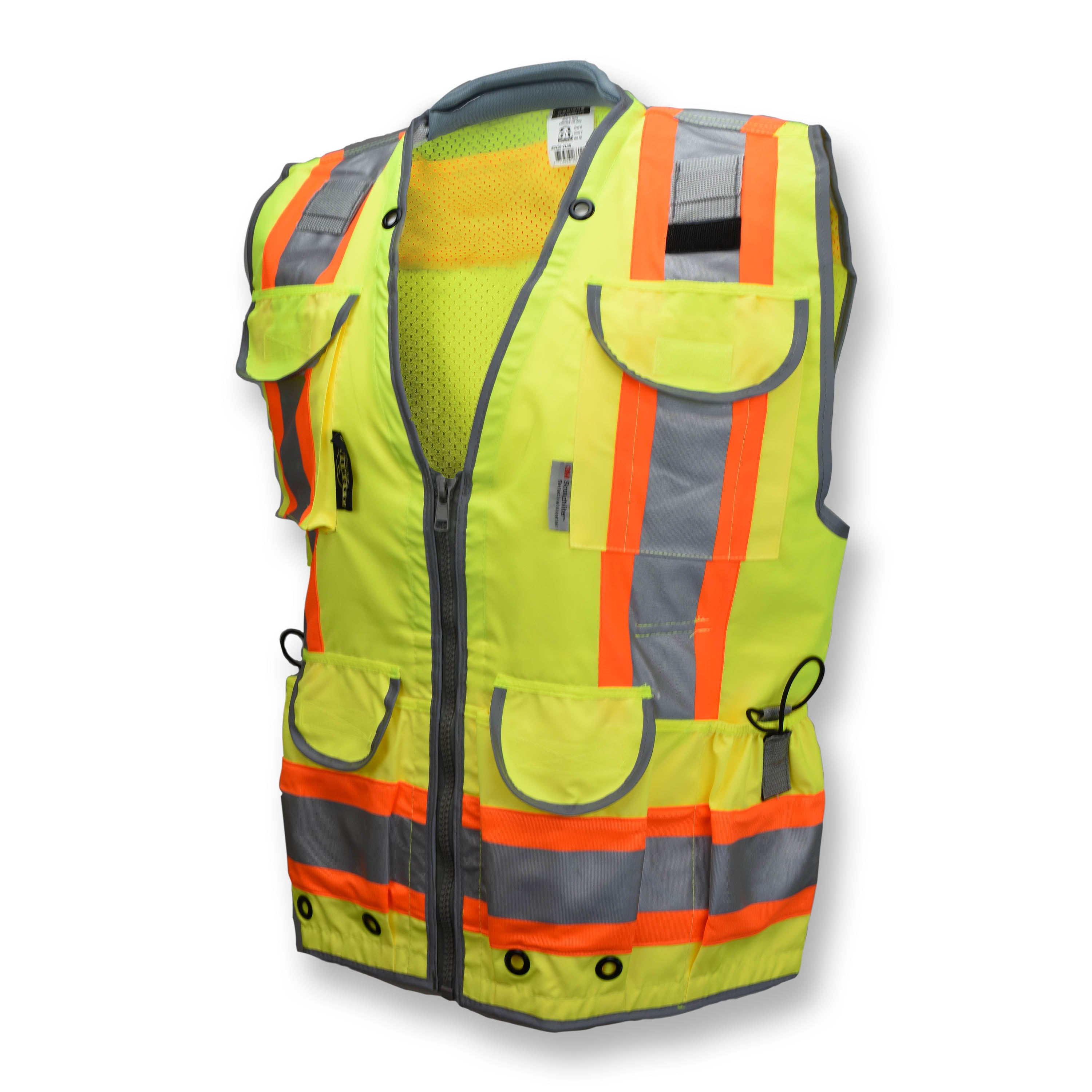 Radians SV55 Class 2 Heavy Woven Two Tone Woven/Mesh Engineer Vest-eSafety Supplies, Inc