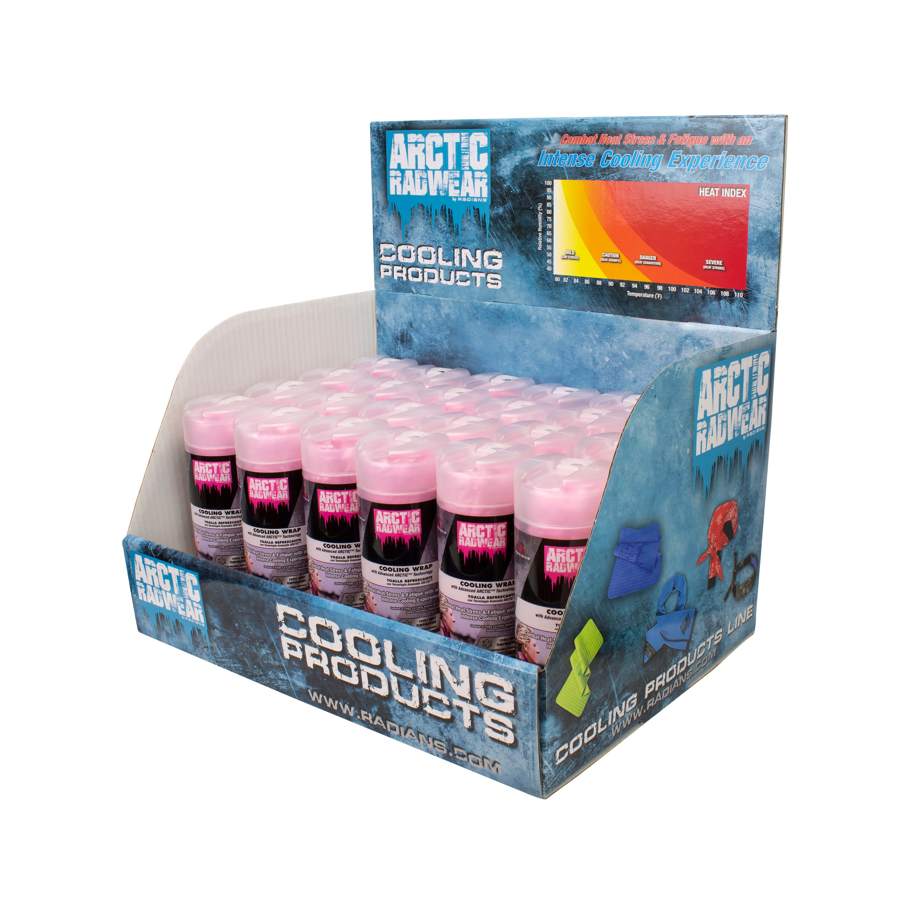 Radians Arctic Radwear® Cooling Wrap Counter Display-eSafety Supplies, Inc