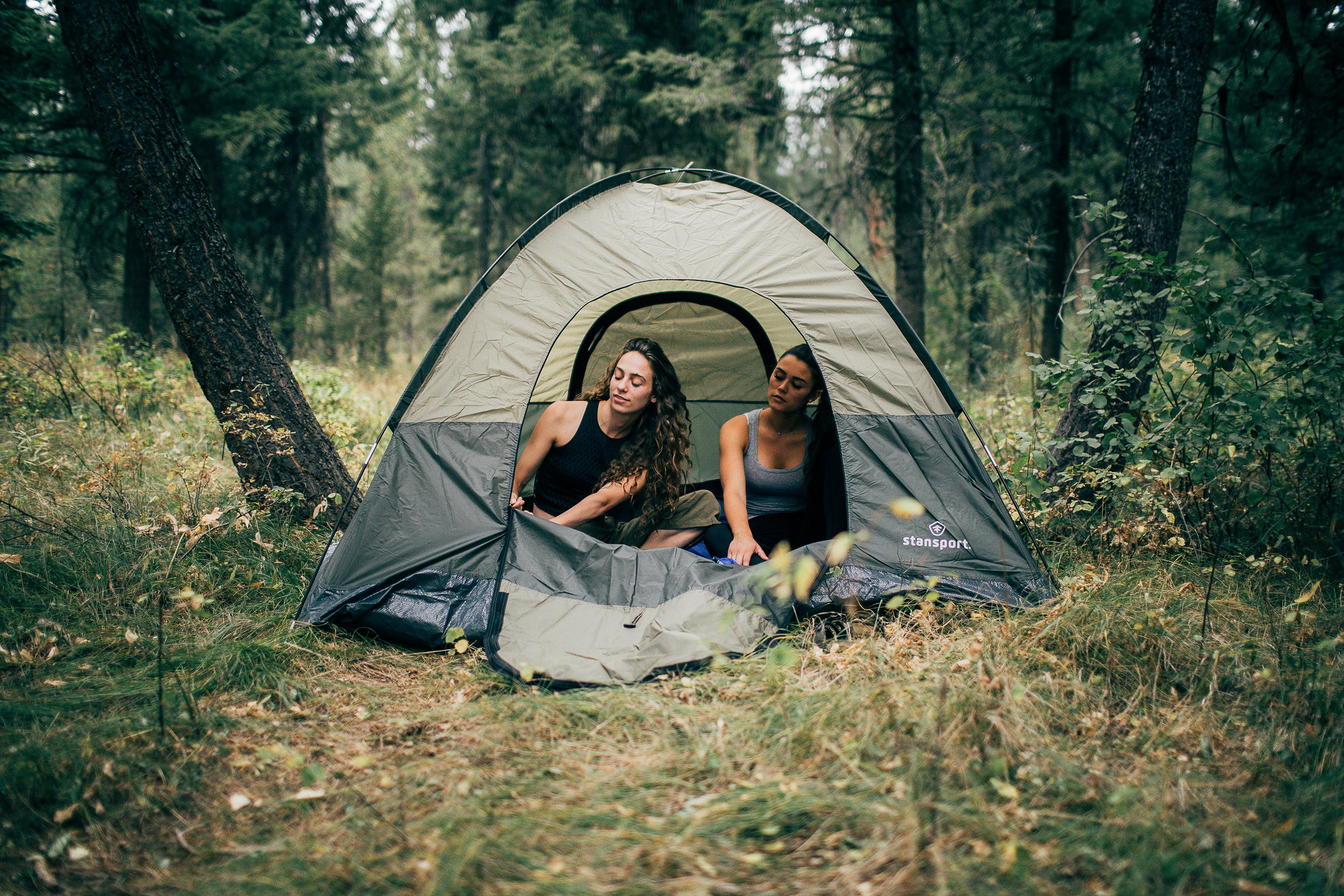 Trophy Hunter Tent- 7Ft X 7Ft X 54 In- Dark Olive/Tan-eSafety Supplies, Inc