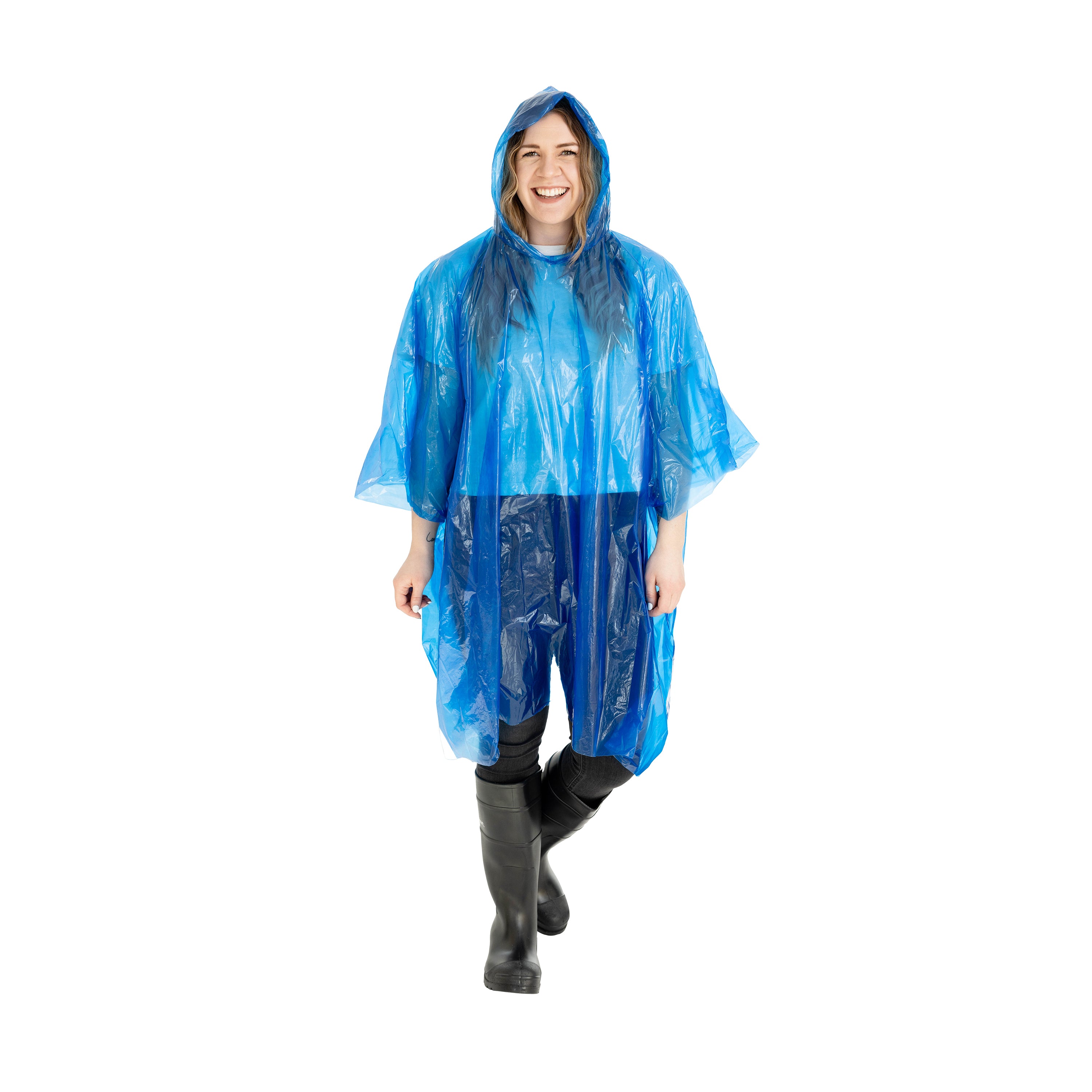 Emergency Poncho - Assorted - 30 Per Pdq-eSafety Supplies, Inc