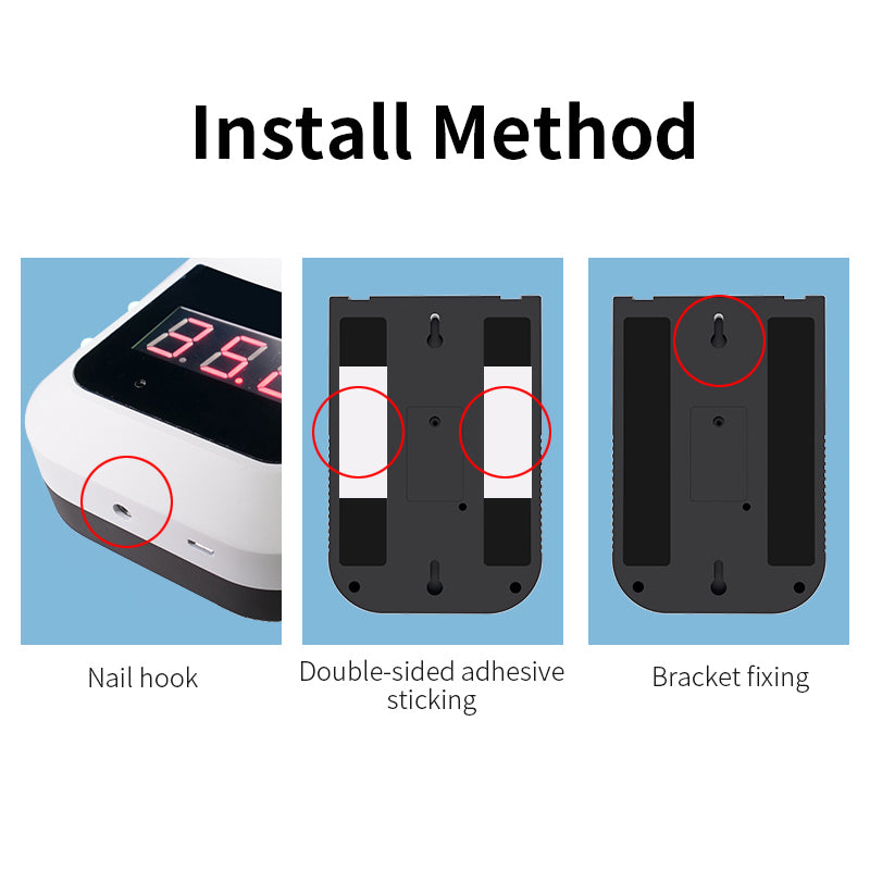 K3 Non Contact Infrared Wall Mount Thermometer with Alarm-eSafety Supplies, Inc