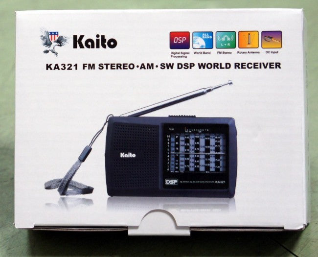 Kaito KA321 Pocket-size 10-Band AM/FM Shortwave Radio with DSP (Digital Signal Processing), Black-eSafety Supplies, Inc