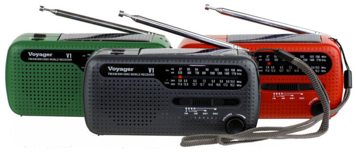 Kaito Voyager V1 AM/FM Shortwave Emergency Radio with Solar and Hand Crank-eSafety Supplies, Inc