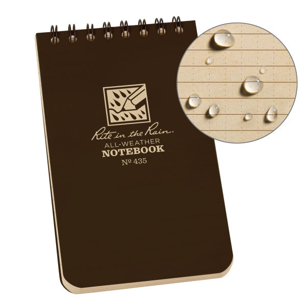 3 X 5 Notebook - Brown-eSafety Supplies, Inc
