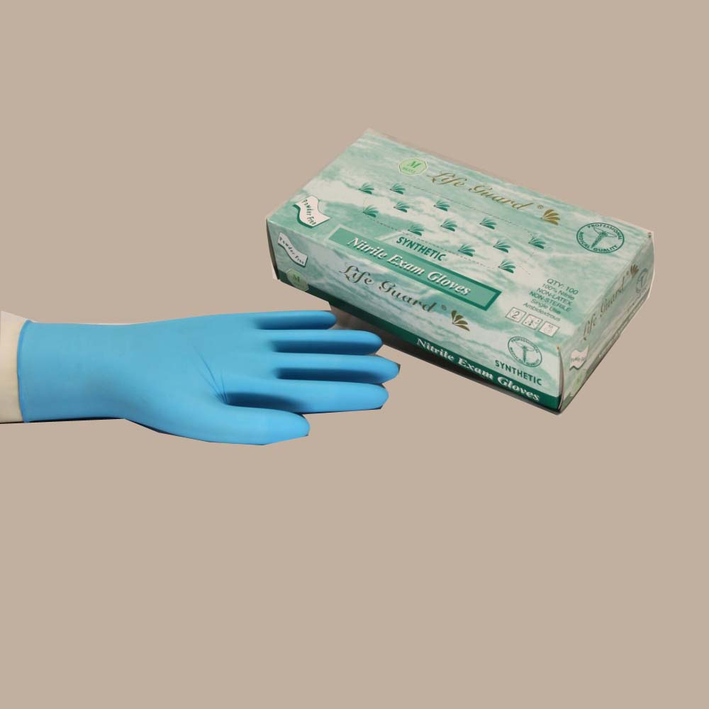 Life Guard- Nitrile Powder-Free Medical Gloves- Box-eSafety Supplies, Inc