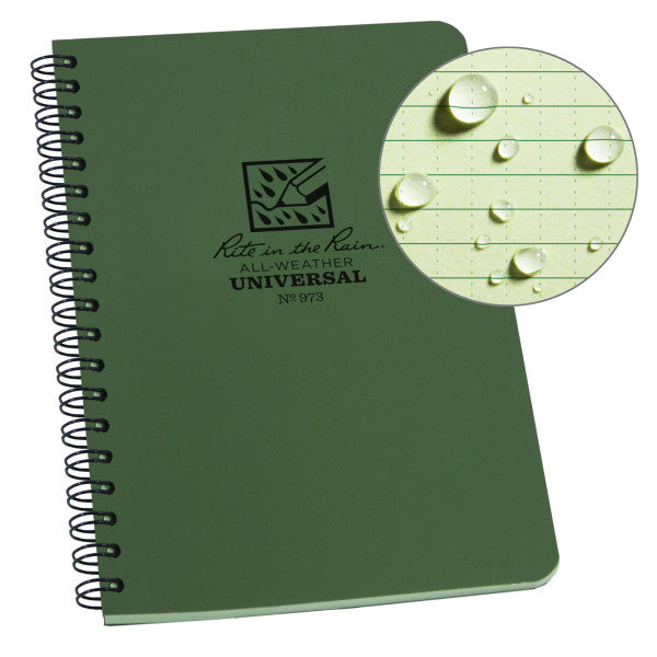 Spiral Notebook - Universal - Green-eSafety Supplies, Inc
