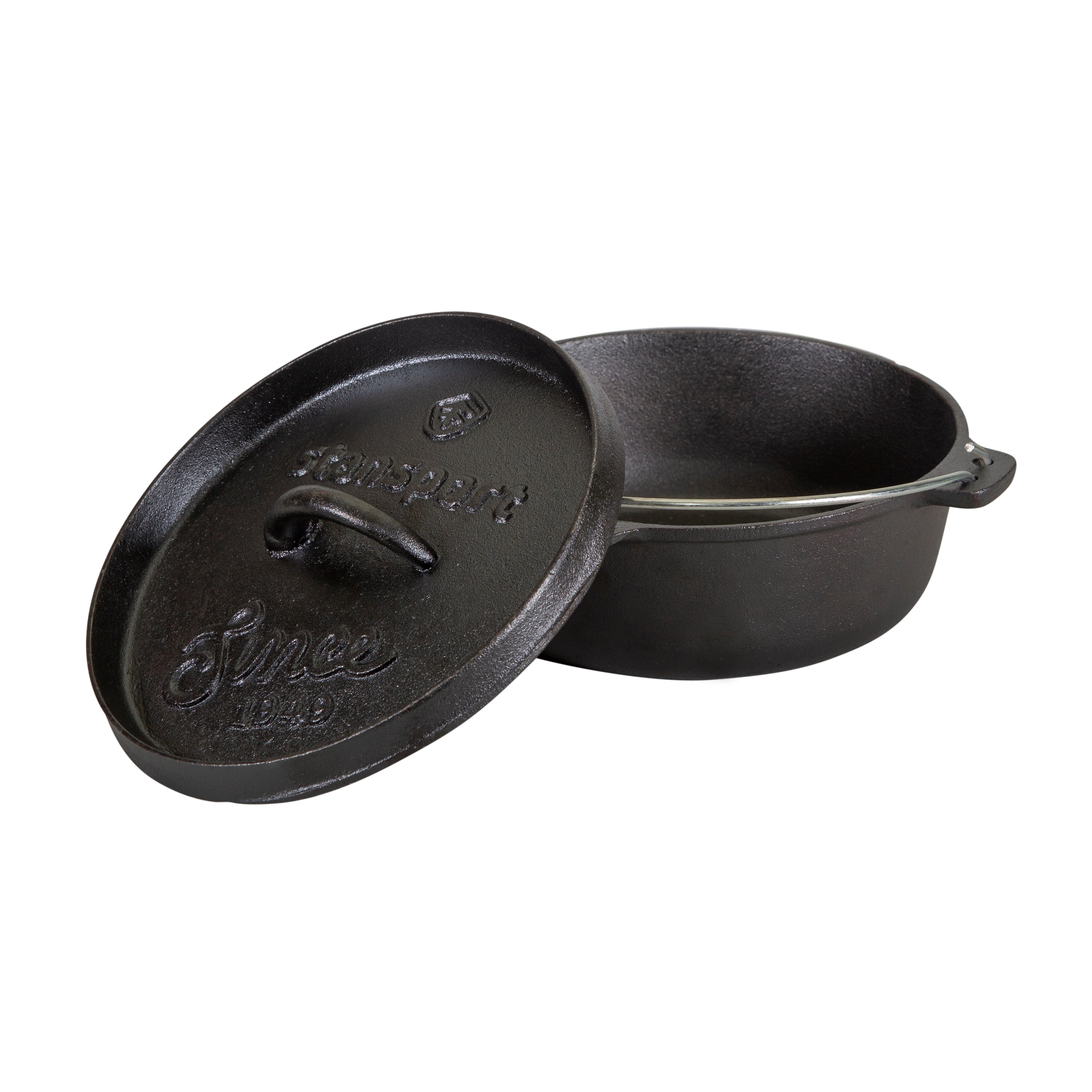 Pre-Seasoned Cast Iron Dutch Oven - 2 Qt - Without Legs-eSafety Supplies, Inc