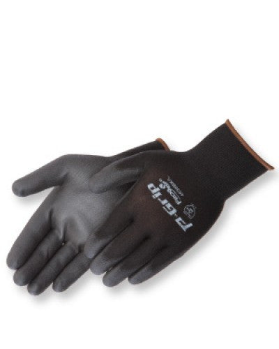P-Grip Black polyurethane - black shell Gloves - Dozen-eSafety Supplies, Inc