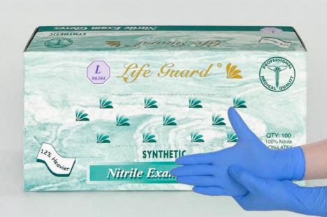 Life Guard - Nitrile Medical Exam Gloves, Powder Free - Box-eSafety Supplies, Inc