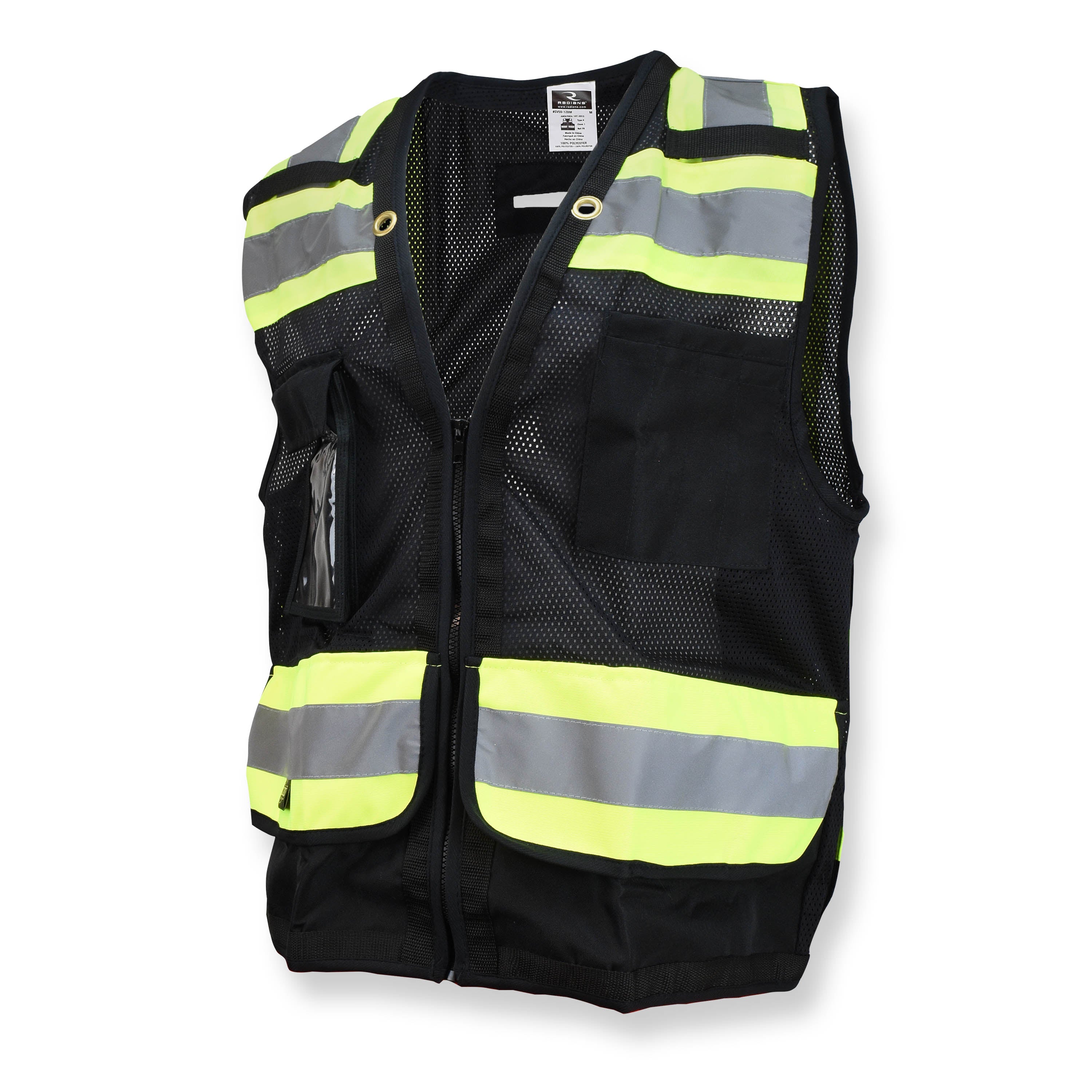 Radians SV59-1 Type O Class 1 Heavy Duty Surveyor Safety Vest with Zipper-eSafety Supplies, Inc