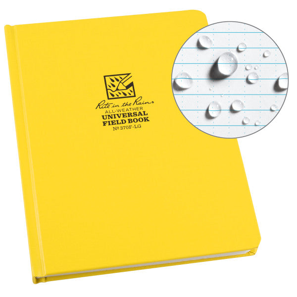 6 X 8 Bound Book - Fabrikoid Cover - Universal - Yellow-eSafety Supplies, Inc