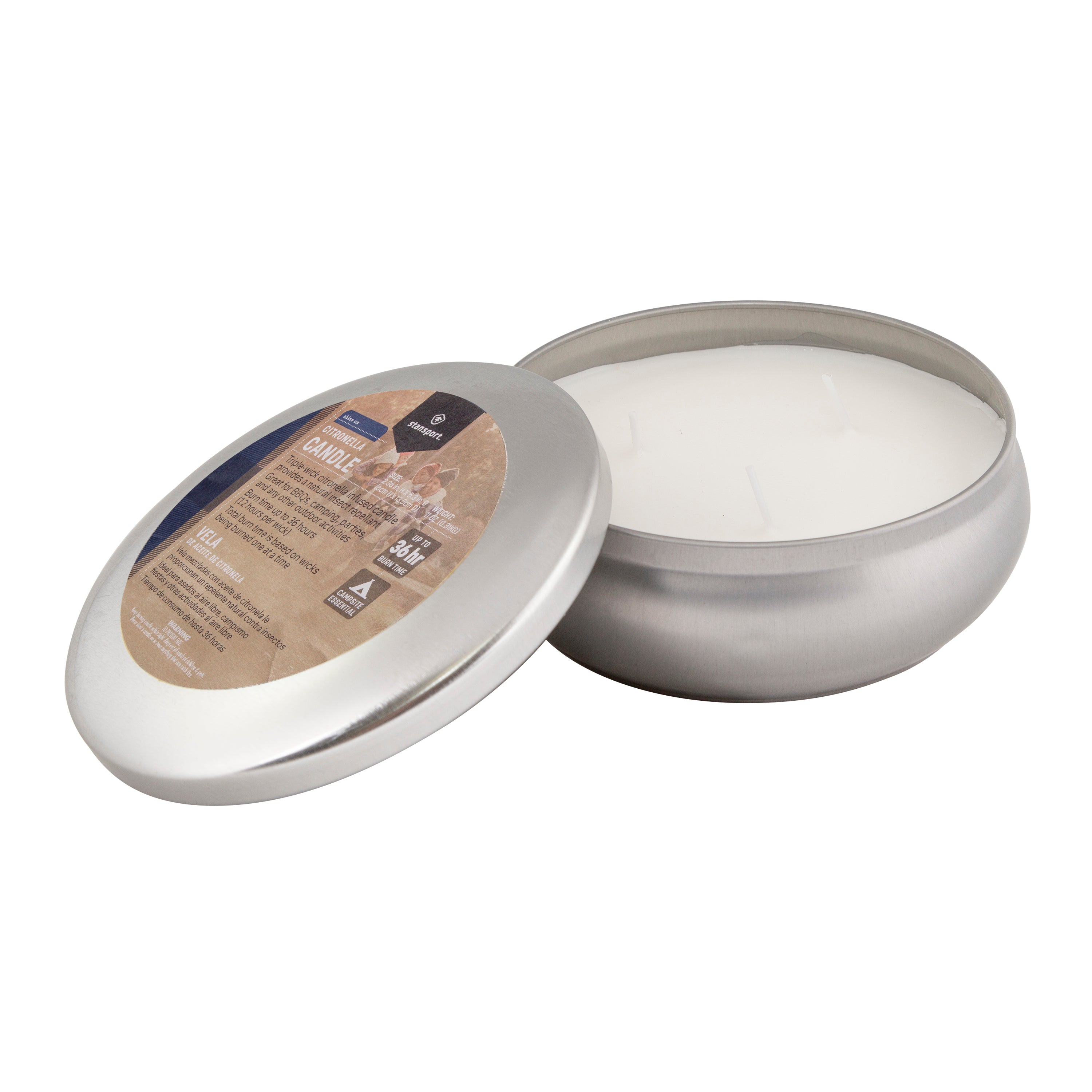 Insect Repellent Citronella Candle - 3-Wick-eSafety Supplies, Inc