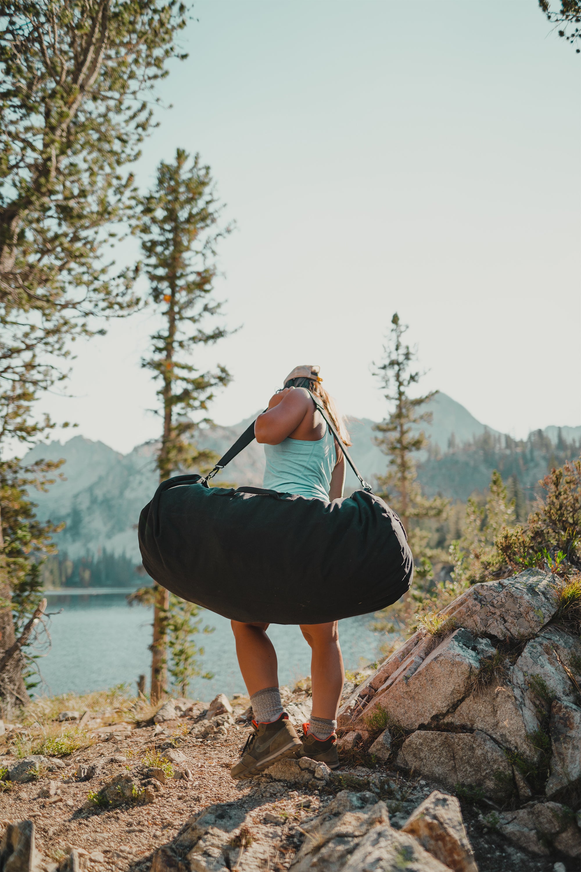 Duffel Bag With Zipper - Black - 42 In X 15 In X 15 In-eSafety Supplies, Inc