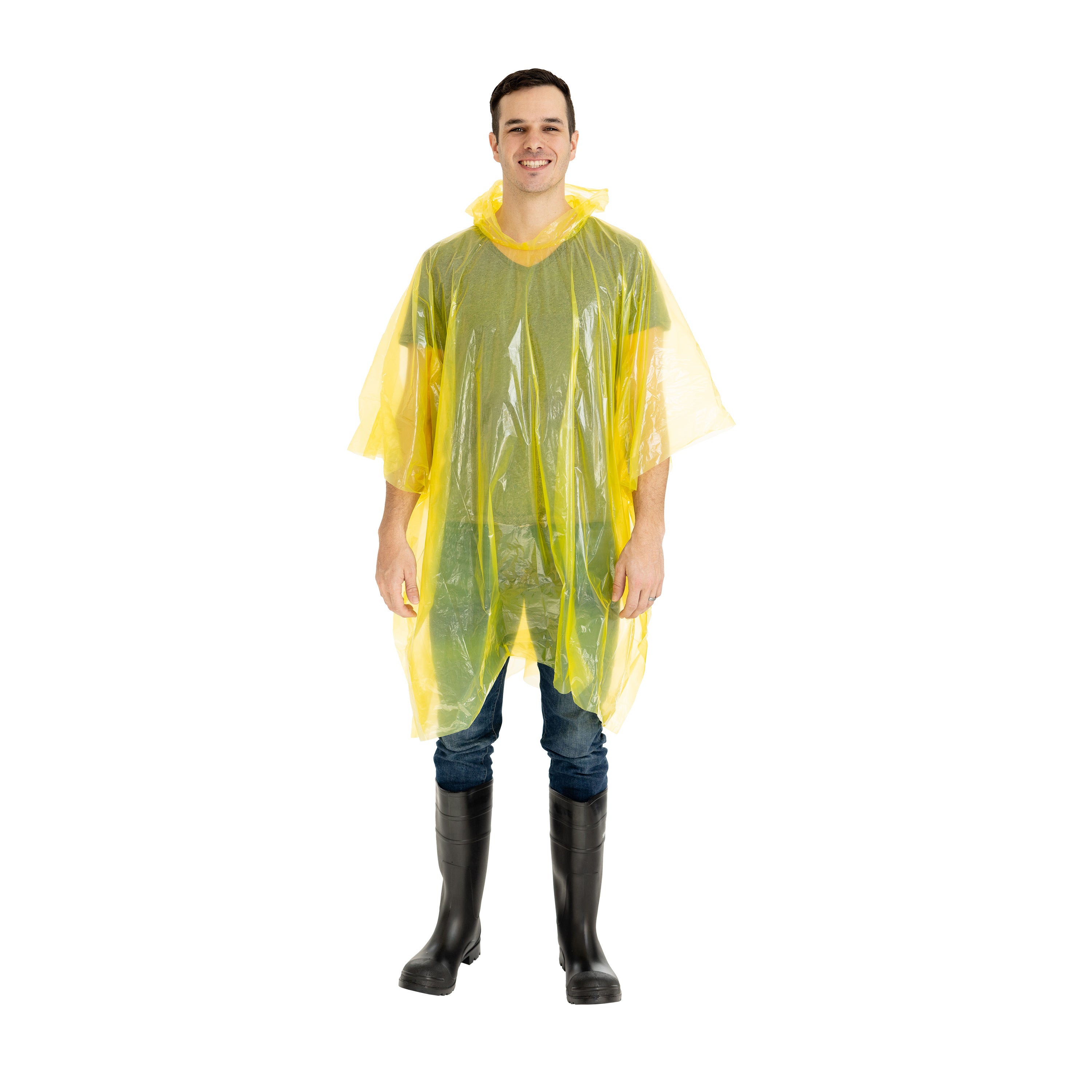 Emergency Poncho - Assorted - 30 Per Pdq-eSafety Supplies, Inc