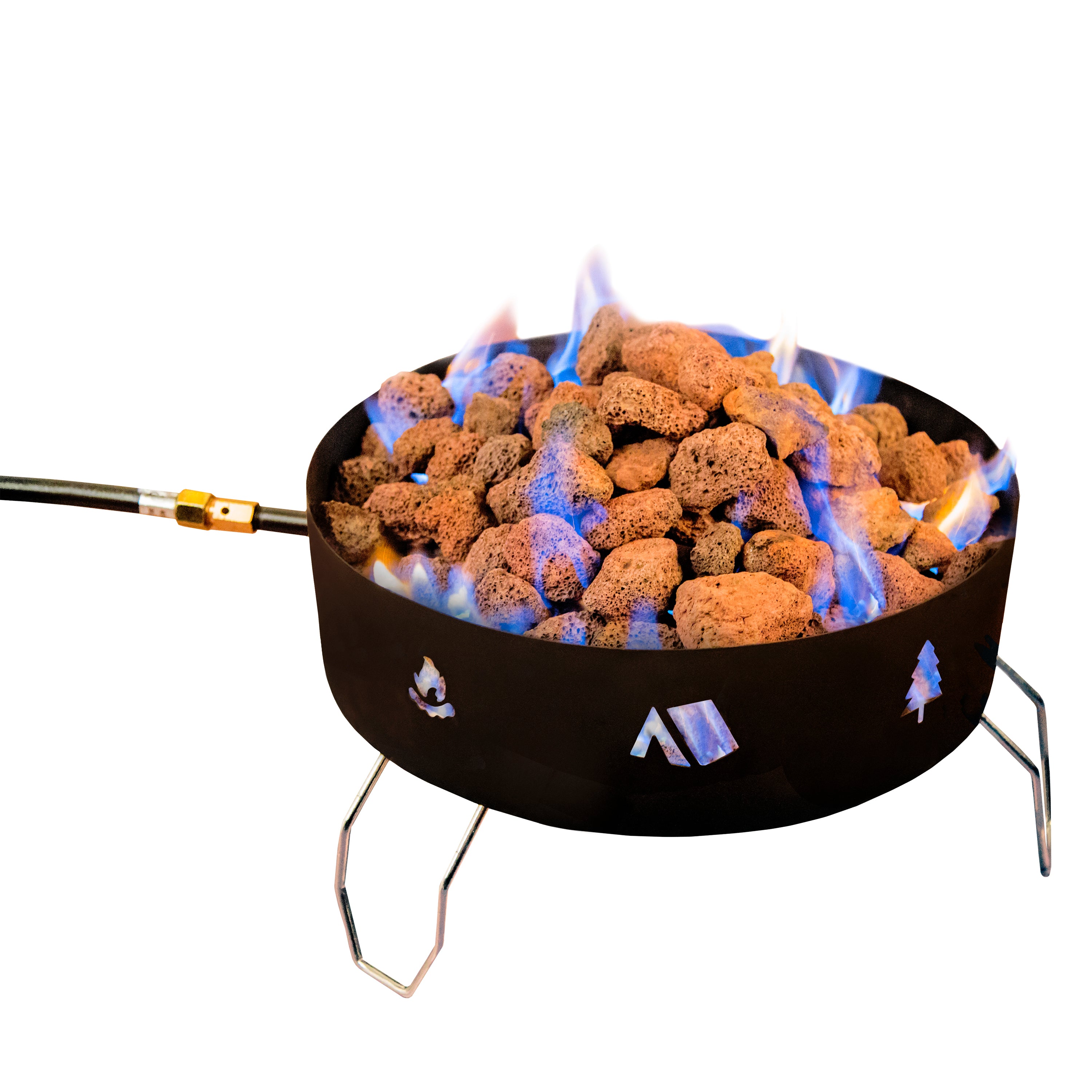 Propane Fire Pit- With Lava Rocks-eSafety Supplies, Inc