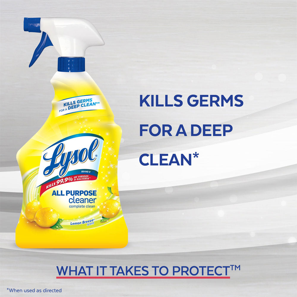 Lysol All Purpose Cleaner Spray Lemon Breeze 32oz-eSafety Supplies, Inc