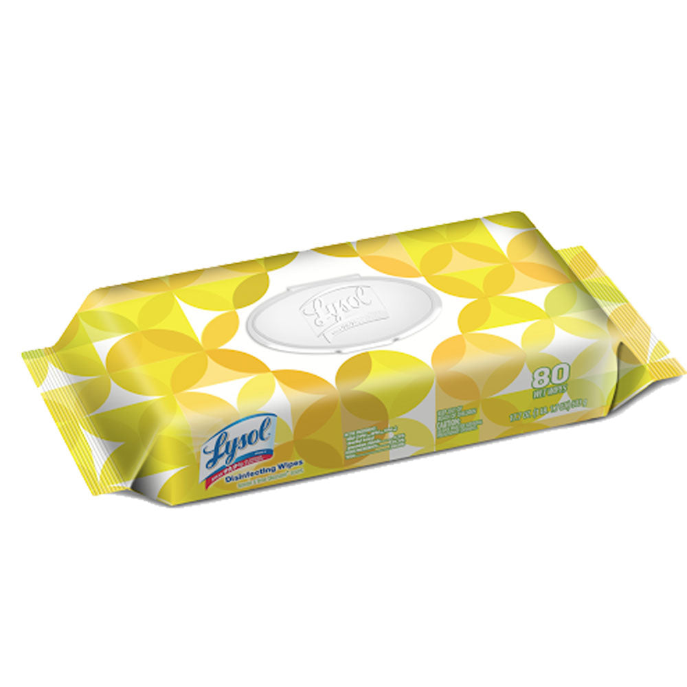 Lysol Disinfecting Wipes Lemon & Lime Blossom - 80 Ct - Bag-eSafety Supplies, Inc