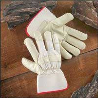 Premium Grain Cowhide Leather Palm Gloves - Dozen