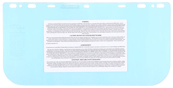 MCR Safety 8X16" .040 Visor Pc CSA-eSafety Supplies, Inc
