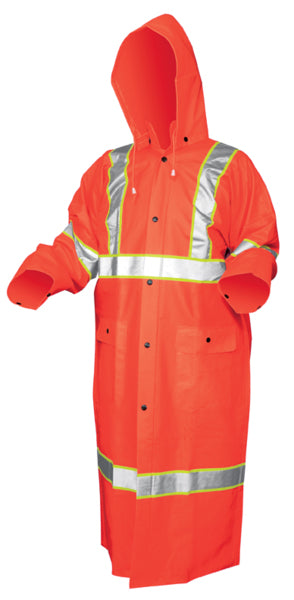 MCR Safety Class 3 Coat, 2" silver 1/4" lime tape-eSafety Supplies, Inc