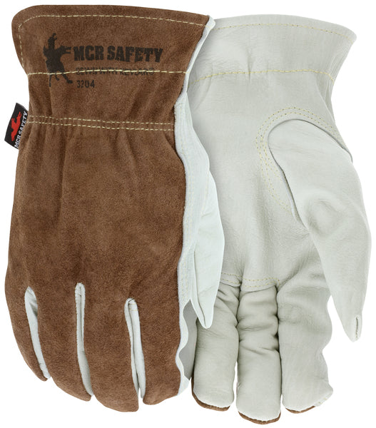 MCR Safety Cow Grain Drvr/Split Back Kevlar Lined-eSafety Supplies, Inc