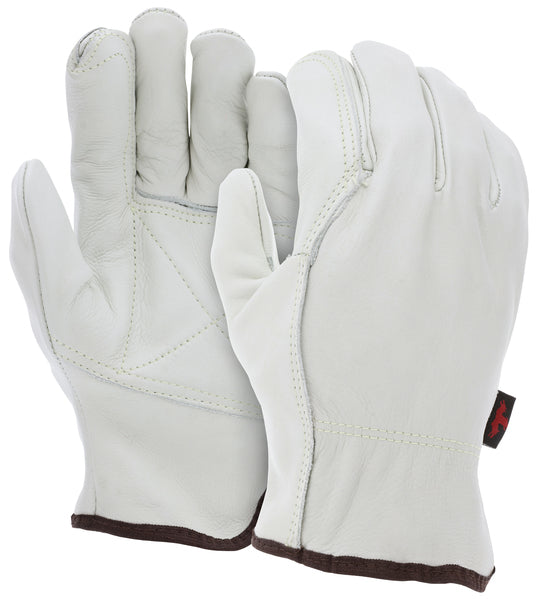 MCR Safety Ind Grd Cow Grain Drvr Dbl Palm Wing Thb-eSafety Supplies, Inc